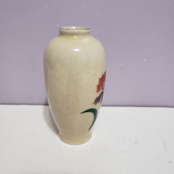 Mini Japan Floral Bud Vase Creme Colored 4" - Picture 4 of 9